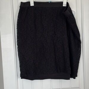 Cato Elegant Black Lace Pencil Skirt